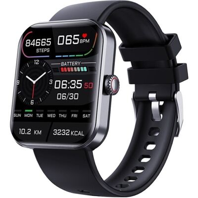 FLEMYE ( Black) Non-invasive F57L Blood Glucose Monitoring Smartwatch Bluetooth Smartw FLEMYE ( Black) Non-invasive F57L Blood Glucose Monitoring Smartwatch Bluetooth Smartw