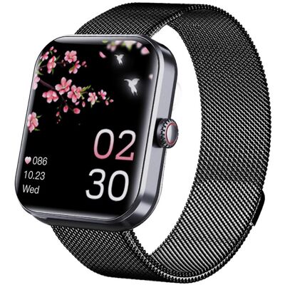 STBNVF (Milan Black Steel) F57l Blood Sugar Monitoring Watch, Blood Sugar Watch, Blood STBNVF (Milan Black Steel) F57l Blood Sugar Monitoring Watch, Blood Sugar Watch, Blood