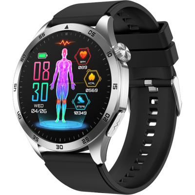 Chronus Smartwatch with Blood Sugar Monitoring, Micro Health Check, Uric Acid De Chronus Smartwatch with Blood Sugar Monitoring, Micro Health Check, Uric Acid De