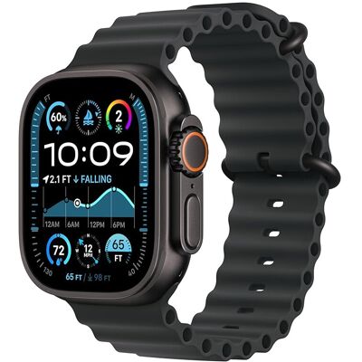 REFURBISHED Apple Watch Ultra 2, Black Ocean Band REFURBISHED Apple Watch Ultra 2, Black Ocean Band