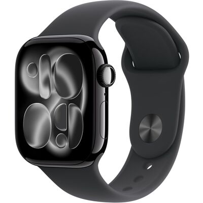 REFURBISHED Apple Watch Series 11 42mm GPS Jet Black Aluminium with Black Sport Band REFURBISHED Apple Watch Series 11 42mm GPS Jet Black Aluminium with Black Sport Band