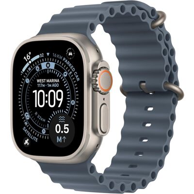 Apple Watch Ultra 3 GPS+Cellular 49mm Natural Titanium Case MEWH4 Anchor Blue Oc Apple Watch Ultra 3 GPS+Cellular 49mm Natural Titanium Case MEWH4 Anchor Blue Oc