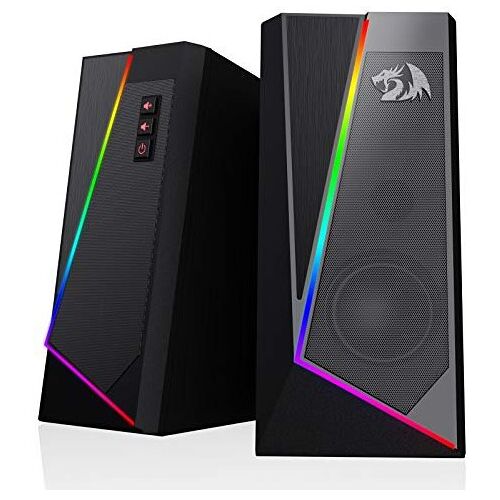 Redragon GS520 Anvil RGB Desktop Speakers, 2.0 Channel PC Computer Stereo Speake