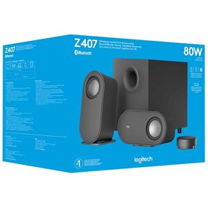 Logitech Z407 - Speaker system - for PC - 2.1-channel - wireless - Bluetooth - U Logitech Z407 - Speaker system - for PC - 2.1-channel - wireless - Bluetooth - U