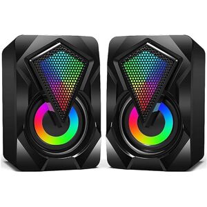 NJSJ Computer Speakers for Desktop, USB-Powered Stereo 2.0 PC Speakers with 3.5m NJSJ Computer Speakers for Desktop, USB-Powered Stereo 2.0 PC Speakers with 3.5m