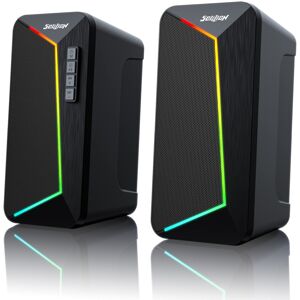 SOULION R40 Computer Speakers, 2.0 USB Powered PC Speakers, Desktop Gaming Speak SOULION R40 Computer Speakers, 2.0 USB Powered PC Speakers, Desktop Gaming Speak
