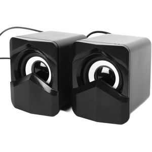 Unbranded 2pcs Portable Wired Desktop Speakers with 4D Stereo Subwoofer for Home Unbranded 2pcs Portable Wired Desktop Speakers with 4D Stereo Subwoofer for Home