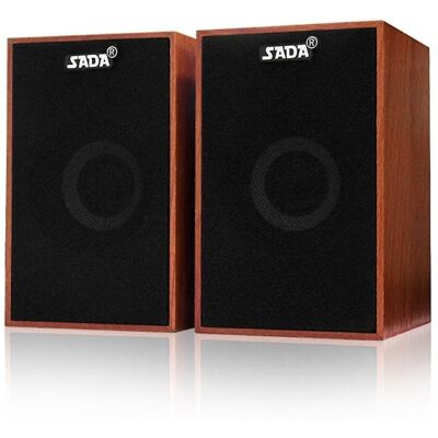 Unbranded SADA Wooden Super Bass Wired Speakers for Laptop Unbranded SADA Wooden Super Bass Wired Speakers for Laptop