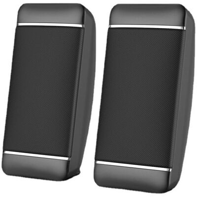 GreenZech (Black) USB + AUX Wired 5W Audio Multimedia Loudspeaker Mini PC Computer Speaker GreenZech (Black) USB + AUX Wired 5W Audio Multimedia Loudspeaker Mini PC Computer Speaker