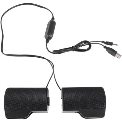 Typecat Clip Mini Portable USB Stereo Speaker Soundbar for Notebook Laptop Com Typecat Clip Mini Portable USB Stereo Speaker Soundbar for Notebook Laptop Com