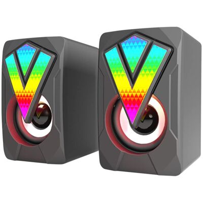 Unbranded LED USB Computer Speakers with Stereo Bass Subwoofer, Wired 3.5mm Jack, Compatib Unbranded LED USB Computer Speakers with Stereo Bass Subwoofer, Wired 3.5mm Jack, Compatib