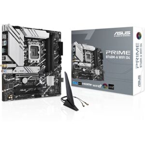 Asus Gaming WiFi Mainboard PRIME B760M-A D4 - Micro-ATX - Socket Intel 1700 - In Asus Gaming WiFi Mainboard PRIME B760M-A D4 - Micro-ATX - Socket Intel 1700 - In