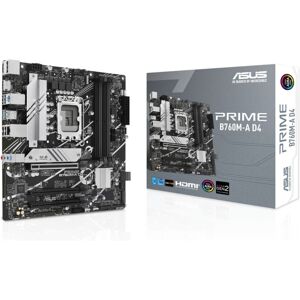 Asus Mainboard PRIME B760M-A D4 - Micro-ATX - Socket Intel 1700 - Intel B760 Asus Mainboard PRIME B760M-A D4 - Micro-ATX - Socket Intel 1700 - Intel B760