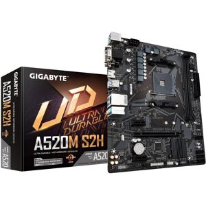 Gigabyte A520M S2H Motherboard - Supports AMD Ryzen 5000 Series AM4 CPUs, 4+3 Ph Gigabyte A520M S2H Motherboard - Supports AMD Ryzen 5000 Series AM4 CPUs, 4+3 Ph