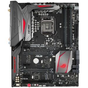 Asus Maximus VIII Hero/Alpha Intel Z170 DDR4 S-ATA 600 ATX Motherboard - Grey/Red/Bla Asus Maximus VIII Hero/Alpha Intel Z170 DDR4 S-ATA 600 ATX Motherboard - Grey/Red/Bla