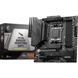 MSI MAG B650M Mortar WiFi Gaming Motherboard (AMD AM5, mATX, DDR5, PCIe 4.0, M.2, SA MSI MAG B650M Mortar WiFi Gaming Motherboard (AMD AM5, mATX, DDR5, PCIe 4.0, M.2, SA