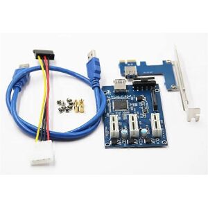 Unbranded (As show, One size) Riser Card PCI Express PCI E 1X Slot Riser Card PCI-E 1 to 3 Unbranded (As show, One size) Riser Card PCI Express PCI E 1X Slot Riser Card PCI-E 1 to 3