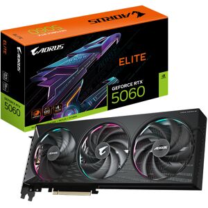 Gigabyte AORUS RTX 5060 ELITE 8G GV-N5060AORUS E-8GD GDDR7 PCIe 5.0x16 Gigabyte AORUS RTX 5060 ELITE 8G GV-N5060AORUS E-8GD GDDR7 PCIe 5.0x16