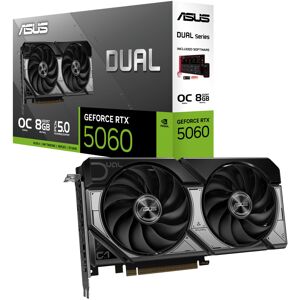 Asus Dual GeForce RTX 5060 8GB GDDR7 OC Edition (PCIe 5.0, 8GB GDDR7, DLSS 4, HD Asus Dual GeForce RTX 5060 8GB GDDR7 OC Edition (PCIe 5.0, 8GB GDDR7, DLSS 4, HD