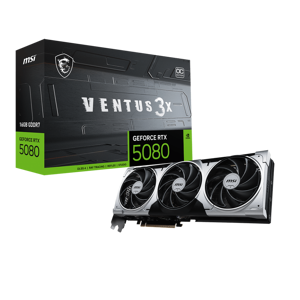 MSI RTX 5080 16G VENTUS 3X OC PLUS GDDR7 256-bit PCI E Gen 5 MSI RTX 5080 16G VENTUS 3X OC PLUS GDDR7 256-bit PCI E Gen 5