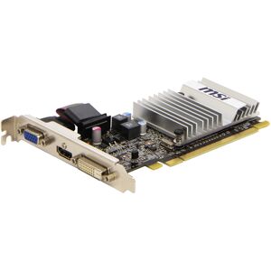 MSI R5450-MD1GD3H/LP ATI Radeon HD 5450 Graphics Card PCI-e 1 GB DDR3 Memory Dual DV MSI R5450-MD1GD3H/LP ATI Radeon HD 5450 Graphics Card PCI-e 1 GB DDR3 Memory Dual DV