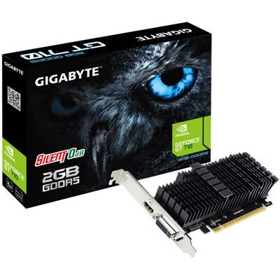 Gigabyte GV-N710D5SL-2GL GeForce GT 710 2GB GDDR5 graphics card Gigabyte GV-N710D5SL-2GL GeForce GT 710 2GB GDDR5 graphics card