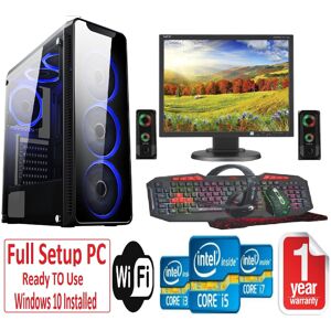 Computek REFURBISHED Fast GAMING PC Bundle - i5 16GB RAM 1TB+240GB SSD GTX1050TI 4GB - Speakers - 6 F Computek REFURBISHED Fast GAMING PC Bundle - i5 16GB RAM 1TB+240GB SSD GTX1050TI 4GB - Speakers - 6 F