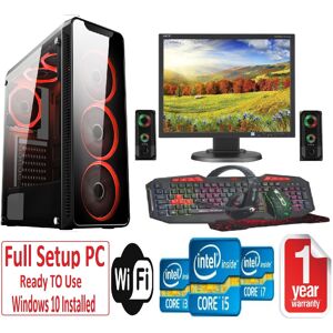 Computek REFURBISHED Fast GAMING PC Bundle - i5 16GB RAM 1TB+240GB SSD GTX1050TI 4GB - Speakers - 6 F Computek REFURBISHED Fast GAMING PC Bundle - i5 16GB RAM 1TB+240GB SSD GTX1050TI 4GB - Speakers - 6 F