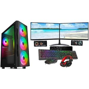 Computek Gaming PC Core i5 16GB RAM 1TB+128GB SSD GT730 2GB 2x22 Monitor Dual Stand FLASH Computek Gaming PC Core i5 16GB RAM 1TB+128GB SSD GT730 2GB 2x22 Monitor Dual Stand FLASH