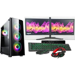 Computek Fast Gaming Intel Quad Core i5 16GB RAM 1TB HDD & 128GB SSD PC Bundle / Dual Mon Computek Fast Gaming Intel Quad Core i5 16GB RAM 1TB HDD & 128GB SSD PC Bundle / Dual Mon