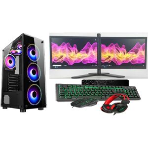 Computek Gaming PC Bundle:Core i5/ 16GB RAM/ 1TB+128GB SSD/ GT730 2GB/ 2x22 Dual/ Win 10 Computek Gaming PC Bundle:Core i5/ 16GB RAM/ 1TB+128GB SSD/ GT730 2GB/ 2x22 Dual/ Win 10