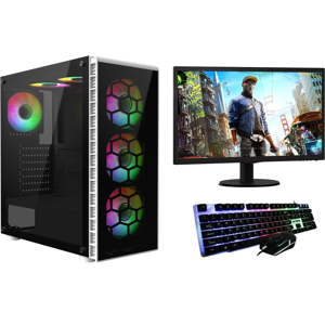 REFURBISHED FCS Fast Gaming Intel Core i5-4570 16GB RAM 1TB HDD+128GB SSD PC Bundle & 22" Mo REFURBISHED FCS Fast Gaming Intel Core i5-4570 16GB RAM 1TB HDD+128GB SSD PC Bundle & 22" Mo