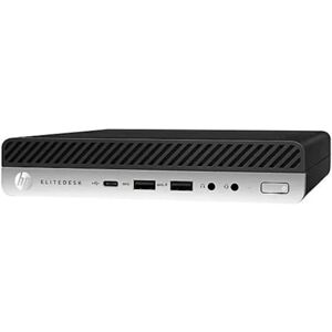 REFURBISHED HP EliteDesk 800 G3 Mini PC 8GB 256GB SSD Intel Core i5-6500T Win10 Black (Rene REFURBISHED HP EliteDesk 800 G3 Mini PC 8GB 256GB SSD Intel Core i5-6500T Win10 Black (Rene