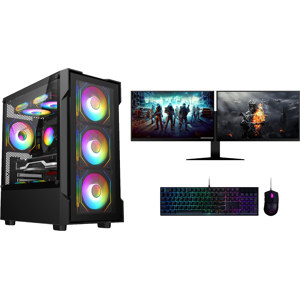FCS REFURBISHED Gaming PC Bundle Dual Monitor Core i7 GT 730 2GB 16GB RAM 128GB SSD + 1TB HDD FCS REFURBISHED Gaming PC Bundle Dual Monitor Core i7 GT 730 2GB 16GB RAM 128GB SSD + 1TB HDD