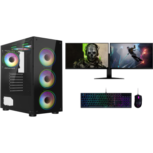 FCS REFURBISHED Gaming PC Bundle Dual Monitor Core i7 GT 730 2GB 16GB RAM 128GB SSD + 1TB HDD FCS REFURBISHED Gaming PC Bundle Dual Monitor Core i7 GT 730 2GB 16GB RAM 128GB SSD + 1TB HDD