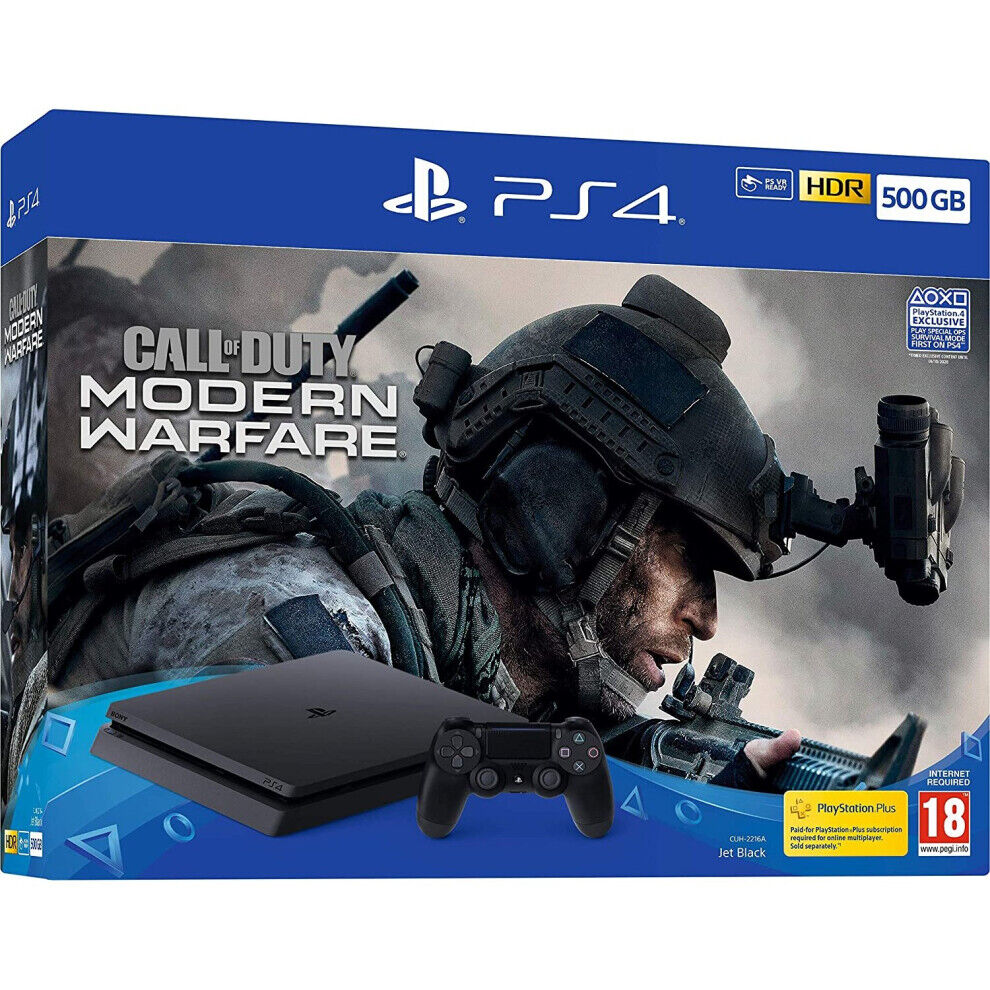 Playstation USED Sony PS4 500GB Console & Call Of Duty: Modern Warfare Bundle