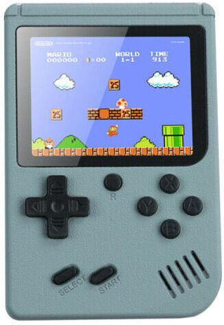 winwin (Grey) Classic Game Built-in 500 Handheld Retro Video Game Console Kids Gift