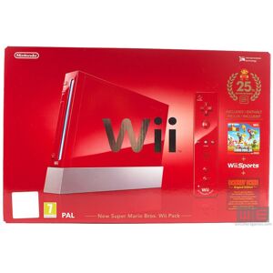 REFURBISHED Red Nintendo Wii Console Mario 25th Anniversary Edition PAL REFURBISHED Red Nintendo Wii Console Mario 25th Anniversary Edition PAL