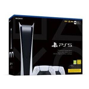 Playstation PS5 Console 825GB Digital Ed. White + 2 DualSense Playstation PS5 Console 825GB Digital Ed. White + 2 DualSense