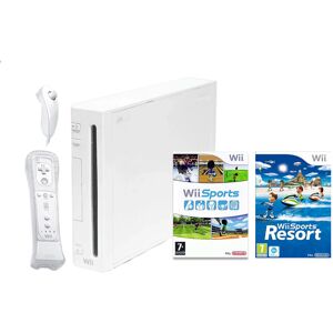REFURBISHED Nintendo Wii Console (White) with Wii Sports + Wii Sports Resort including Wii R REFURBISHED Nintendo Wii Console (White) with Wii Sports + Wii Sports Resort including Wii R