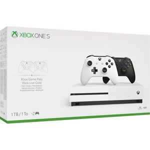REFURBISHED Xbox One S 4K 1TB Console with Two Wireless Controllers Disc REFURBISHED Xbox One S 4K 1TB Console with Two Wireless Controllers Disc