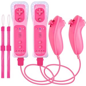 Etruston 2Pack Motion Plus Wii Remote Controllers with Nunchucks Etruston 2Pack Motion Plus Wii Remote Controllers with Nunchucks