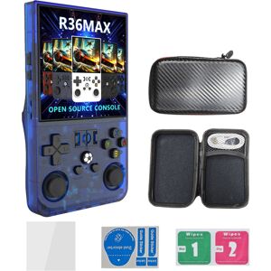 Unbranded (R36MAX 4-inch 128G blue) R36MAX open source handheld console 4.0-inch large scr Unbranded (R36MAX 4-inch 128G blue) R36MAX open source handheld console 4.0-inch large scr