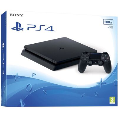 REFURBISHED Sony PlayStation 4 500GB PS4 Slim Console - Black REFURBISHED Sony PlayStation 4 500GB PS4 Slim Console - Black