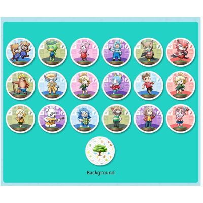 GANBUY (Mini 18pcs Cards) Animal Crossing Series AMIIBO NFC TAG Cards for Switch WII U GANBUY (Mini 18pcs Cards) Animal Crossing Series AMIIBO NFC TAG Cards for Switch WII U