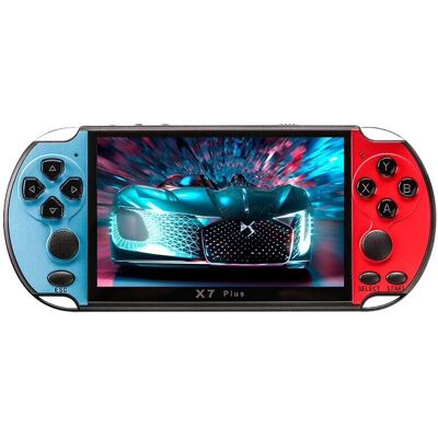 Unbranded (Red+Blue) X7 Plus Retro PSP Game Player 8GB Pocket Video Game Console AV TV Out Unbranded (Red+Blue) X7 Plus Retro PSP Game Player 8GB Pocket Video Game Console AV TV Out
