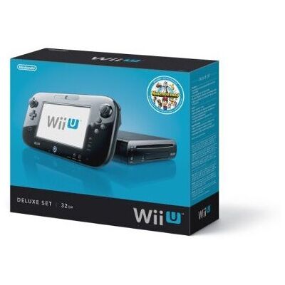 REFURBISHED Nintendo Wii U Console - 32GB Black Deluxe Set REFURBISHED Nintendo Wii U Console - 32GB Black Deluxe Set