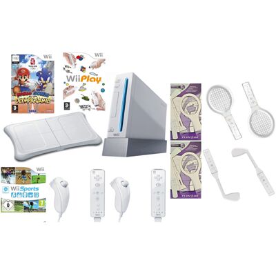 REFURBISHED (Family Bundle) Nintendo Wii Mega bundle Remotes Motionplus Fit Board Sports Mar REFURBISHED (Family Bundle) Nintendo Wii Mega bundle Remotes Motionplus Fit Board Sports Mar