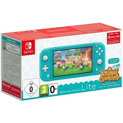 REFURBISHED Nintendo Switch Lite Turquoise + Animal Crossing: New Horizons REFURBISHED Nintendo Switch Lite Turquoise + Animal Crossing: New Horizons