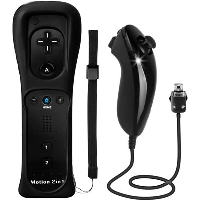 SinoDragon (Black) Controller For Wii/Wii U Console With Motion Plus SinoDragon (Black) Controller For Wii/Wii U Console With Motion Plus